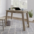 Sauder 44"W La Collection Beginnings Bureau - Finition Silver Sycamore-3