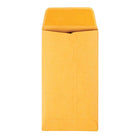 Staples - Enveloppes kraft n° 6 pour monnaie avec rabats gommés, 3 3/8 x 6 po, 28 lb, brun, boîte de 250-Rabat carré sur le côté court pour éviter que les articles ne s'échappent