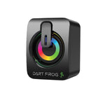 Dart Frog  - Haut-parleurs pour ordinateur 2.0 canaux avec éclairage RVB double LED – Noir-Deux haut-parleurs compacts offrent un son puissant et prennent pas trop de place sur votre bureau