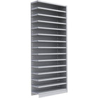 Metalware – Étagère enclenchable RK350, 15 tablettes, 36 x 12 x 88 po, gris pâle-Système de tablettes ajustables offrant un espace de rangement solide, mais économique qui convient à vos besoins