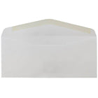 JAM Paper Enveloppes commerciales no 10 avec fenêtre, 4,125 x 9,5 po, blanc, 250/paquet (1633173cf)-Fermeture gommée