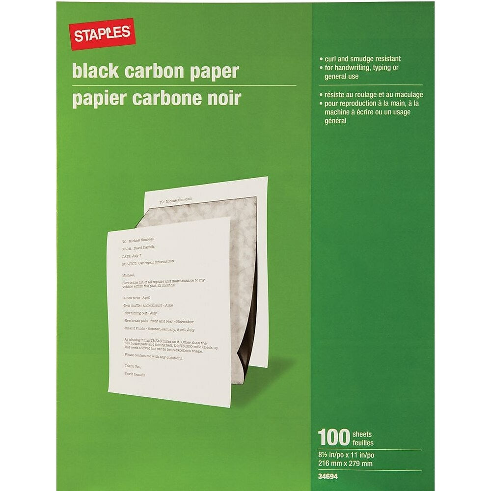 Papier carbone Express – 100 feuilles Noirs A4