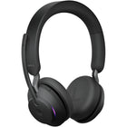 Jabra Evolve2 65, Link 380a, casque stéréo MS avec support - Noir-Type : Casque supra-auriculaire stéréo sans fil