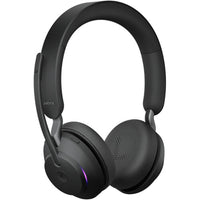 Jabra Evolve2 65, Link 380a, casque stéréo MS avec support - Noir-Type : Casque supra-auriculaire stéréo sans fil