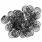 JAM PAPER - Trombones circulaires colores, Noir, 2 paquets de 50-Taille : 1 pouce (diametre)