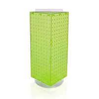 Azar Displays – Présentoir à panneaux perforés emboîtables à 4 côtés, 20 x 8 x 8 (po), vert (703385-GRE)-Dimensions : 20 long. x 8 larg. x 8 prof. (po)