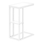 Monarch Specialties - 3676 Table D'Appoint - 25 po H/Blanc/Metal Blanc-Garantie : 1 an limite pour les pieces
