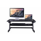 Rocelco - Plateforme surélevée de luxe pour bureau assis/debout, extra-large à hauteur réglable, 37 po, noir-Solution facile et abordable pour pouvoir profiter des bienfaits du travail debout sur la santé