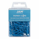 JAM PAPER - Colore norme 1" Trombones, Bleu bebe, 2 paquets de 100-Couleur: Bleu bebe