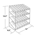 Azar Displays – Présentoir de maquillage à panneau perforé pour comptoir ou mur à lattes, 4 niveaux et 28 compartiments (222989)-En panneau perforé