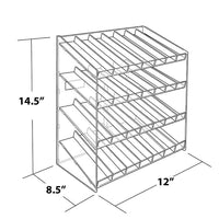 Azar Displays – Présentoir de maquillage à panneau perforé pour comptoir ou mur à lattes, 4 niveaux et 28 compartiments (222989)-En panneau perforé