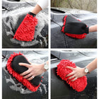 Oskar - Kit de lavage de voiture 11 pièces - Rouge-Tissus microfibres ultra absorbants et non pelucheux