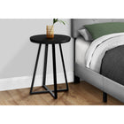 Monarch Specialties - 2175 Table D'Appoint - 22 po H/Noir/Metal Noir-Dimensions du produit : 15,75 pouces de long x 15,75 pouces de large x 21,75 pouces de haut