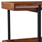 Flash Furniture – Étagère de rangement de 18 po, série Hercules, rustique (JN2542B3)-Trois étagères avec bordure soulevée