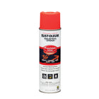 Rust-O-Leum Peinture de marquage inversé à base de solvant - 17 oz - Rouge orange fluorescent (KQ216)-Couleur: Rouge orange fluorescent