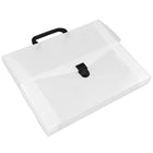 JAM PaperMD – Mallette, 12 x 9,5 x 1,5, transparent, 2/paquet (2012clearg)-Dimensions : 12 x 9 1/2 x 1 1/2 po