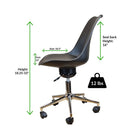Uncaged Ergonomics Chaise Active Task Wobble (NOIR)-3