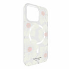 Kate Spade - Étui de protection avec MagSafe pour iPhone 15 Pro Max - Fleur de rose trémière-Léger, facile à saisir, parfait pour un usage quotidien