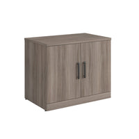 Sauder - Affirm Armoire de rangement commerciale - Hudson Elm-Dessus durable de 1 po d'épaisseur pour la décoration de bureau, les plateaux de classement ou les photos de votre famille