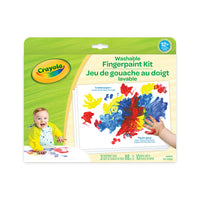 Crayola - Jeu de gouache au doigt lavable-Des heures d'expériences tactiles, de mélange de couleurs et de plaisir créatif