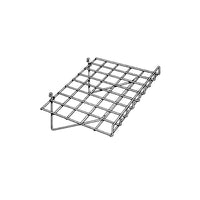 Wamaco - Tablette droite avec rebord de 3 po, pour panneaux à fentes/grillagés, 24 larg. x 14 prof. (po), noir, paquet de 2-Dimensions (po) : 15 prof. x 24 larg. ; rebord de 3 po