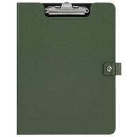 Porte-tampon en vinyle Merangue - Format lettre - Vert-Le support en vinyle vert a une poche à l'intérieur de la couverture pour contenir des feuilles volantes