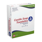 Lingettes au savon de Castille Dynarex - 5" x 7" – 10 boîtes de 100 lingettes-Solution savonneuse à base d’huile de noix de coco au pH équilibré