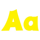 Trend Enterprises - Ensemble de lettres majuscules et minuscules amusantes de 4 po, jaune (T-79804)-Jaune