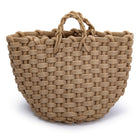 Truu Design - Panier de rangement tressage épais, 11.75 x 11.75"-Conception: un motif en jute épais tissé de manière complexe dans un ton de terre en fait une pièce de décoration shabby-chic élégante et fonctionnelle