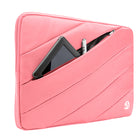 15,6 po Housse de Protection Ordinateur Portable, Laptop Sleeve Case PC Netbook Ultrabook Sacoche Compatible 15-15,6 po, Rose-Poche extérieure arrière parfaite pour ranger les accessoires