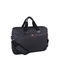 Sac ultra mince SWA0936 de Swissgear pour ordinateur portatif de 15,6 po avec pochette de recharge, noir-Les bretelles réglables et amovibles, dotées d’un coussin antidérapant, vous offrent une autre façon de porter votre sac confortablement