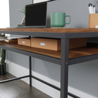 Sauder - La Collection Nova Loft Bureau - Finition Grand Walnut-Fini sur tous les côtes pour d'emplacement polyvalentes.