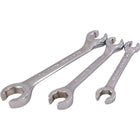 Gray Tools – Ensemble 3 clés polygonales ouvertes SAE 6 pans, 3/8 x 7/16 à 5/8 po x 11/16 po, chromé-Formats : 3/8, 7/16, 1/2, 9/16, 5/8, 11/16 po.