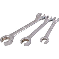 Gray Tools – Ensemble 3 clés polygonales ouvertes SAE 6 pans, 3/8 x 7/16 à 5/8 po x 11/16 po, chromé-Formats : 3/8, 7/16, 1/2, 9/16, 5/8, 11/16 po.