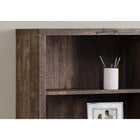 Monarch Specialties - 7404 48 po H Etagere - Faux Bois Brun/Tablettes Ajustable-Riche finition de tous les côtés en imitation de bois taupe qui s'agence à tous les styles de décor