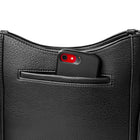 Nicci - Sac à bandoulière zippé de taille moyenne avec sangle web - Noir-Poche intérieure zippée et poche pour téléphone portable