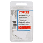 Staples - Étiquettes pour vente au détail - avec ficelle - 1 3/4 po x 1 3/32 po - blanc - Paquet de 50-Une façon facile d'identifier les petits articles et de leur apposer un prix