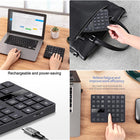 Speedex 35 Keys 2.4Ghz Wireless Rechargeable, Numeric Keypad, Keyboard - Black-souris sans fil incluse