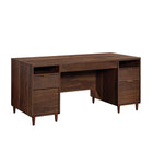 Sauder 66"W La Collection Clifford Place Bureau Ministre - Finition Grand Walnut-Grand tiroir/tablette au centre, doté d'un panneau rabattable pour un accès facile à votre clavier/souris