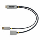 StarTech - Câble adaptateur actif 4K HDMI 2.0 vers DisplayPort 1.2 de 1 pi - Noir/Gris-La configuration Plug and Play fonctionne avec n'importe quelle source HDMI 2.0, y compris un ordinateur portable, un ordinateur de bureau, un Ultrabook, un MacBook ou un Chromebook
