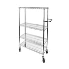 Kleton – Chariots à poignée, 4 tablettes, 36 po larg.-Solution de transport durable et fiable