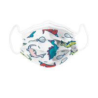 Orange River - de masque facial jetable pour enfants 3 couches - Dessin animé petit dinosaure et ballon-Masque facial jetable d'enfants de 3 couches avec le petit usage non médical d'impression de dinosaure