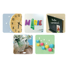 Pastilles adhésives UHU Tac Home Deco réutilisables - paquet de 32-Remplacez vos aimants sur vos électroménagers en inox pour coller les photos de vos enfants, vos invitations ou vos listes de courses sur la porte du réfrigérateur, afin de les garder bien en vue