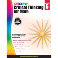Livre numérique : Carson Dellosa - Spectrum Critical Thinking for Math, 6e année-1