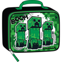 Bioworld Minecraft Creeper - Sac à lunch - Vert-Licence officielle : Cette marchandise Minecraft est 100 % authentique, ce qui en fait le cadeau idéal pour les fans et les collectionneurs!