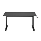 Bureau assis-debout manuel de 24 L po deTygerClaw - Noir-Dimensions: 26,6 L x 24,2 L x 35 H po