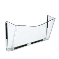 Azar Displays – Pochette murale simple pour dossier avec ruban magnétique, transparent, 4/paquet (250045)-Classeur mural