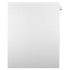 Markmaker - Intercalaires imprimes Legal, Blanc, 1/25th coupe, format lettre, sans trous, 25 tabs/PQT, 5 PQT/Boite, Numero 102-Intercalaires imprimes Legal