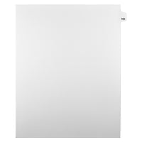 Markmaker - Intercalaires imprimes Legal, Blanc, 1/25th coupe, format lettre, sans trous, 25 tabs/PQT, 5 PQT/Boite, Numero 102-Intercalaires imprimes Legal