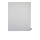 Mark Maker – Onglets séparateurs juridiques blancs, 1/26 onglets, format lettre, sans trous, lettre Z, 25/paquet-Onglets séparateurs blancs, 1/26 onglets